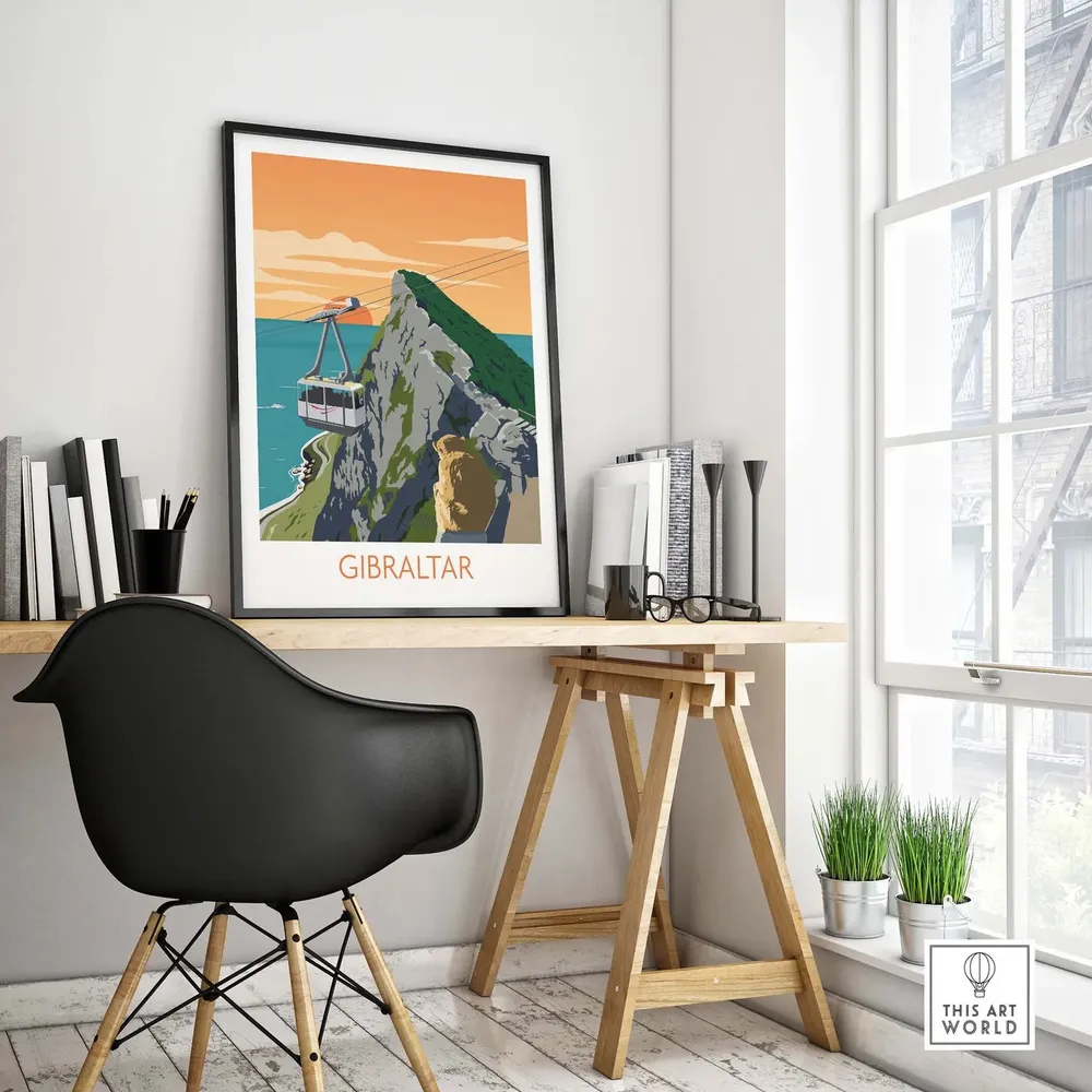 Gibraltar Travel Poster, Wall Art Print - Image 4