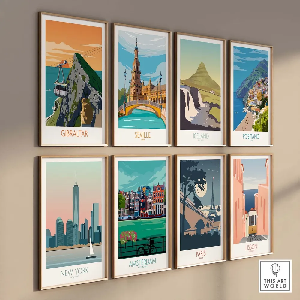 Gibraltar Travel Poster, Wall Art Print - Image 3