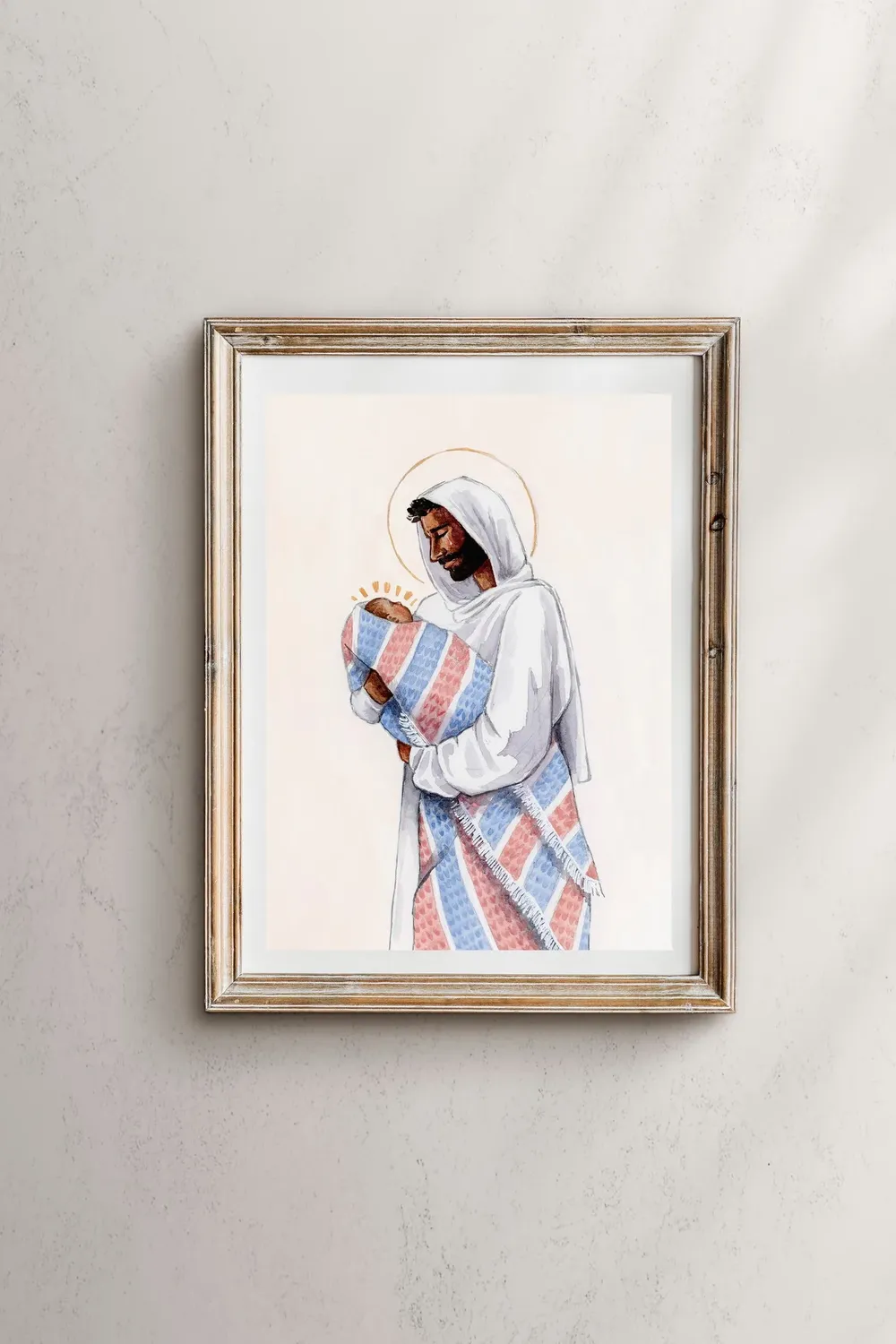 Angel Baby Religious Art Print, LDS Memorial Prayer