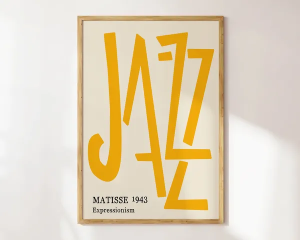 Mid-Century Matisse Jazz Exhibition Art Print