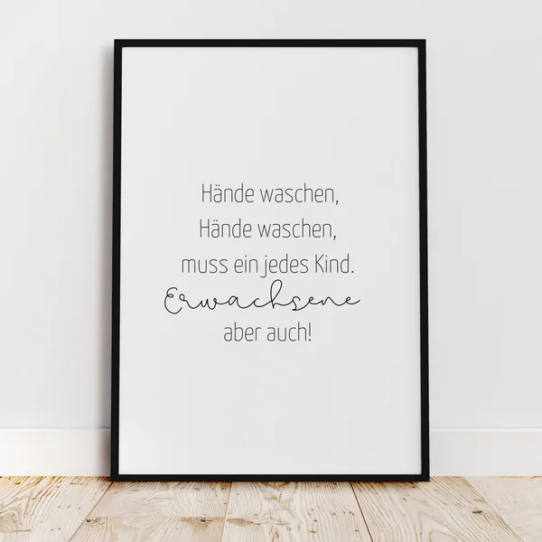 Bathroom Toilet Typography Poster Print, Funny WC