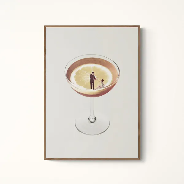 My Drink Needs A Drink Cocktail Art Print