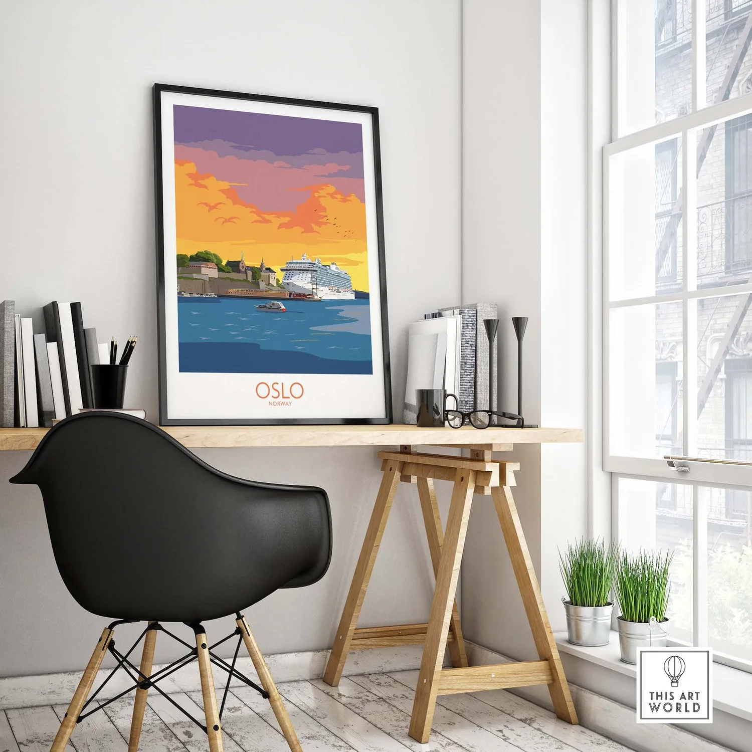 Oslo Gift Wall Art Print - Image 4