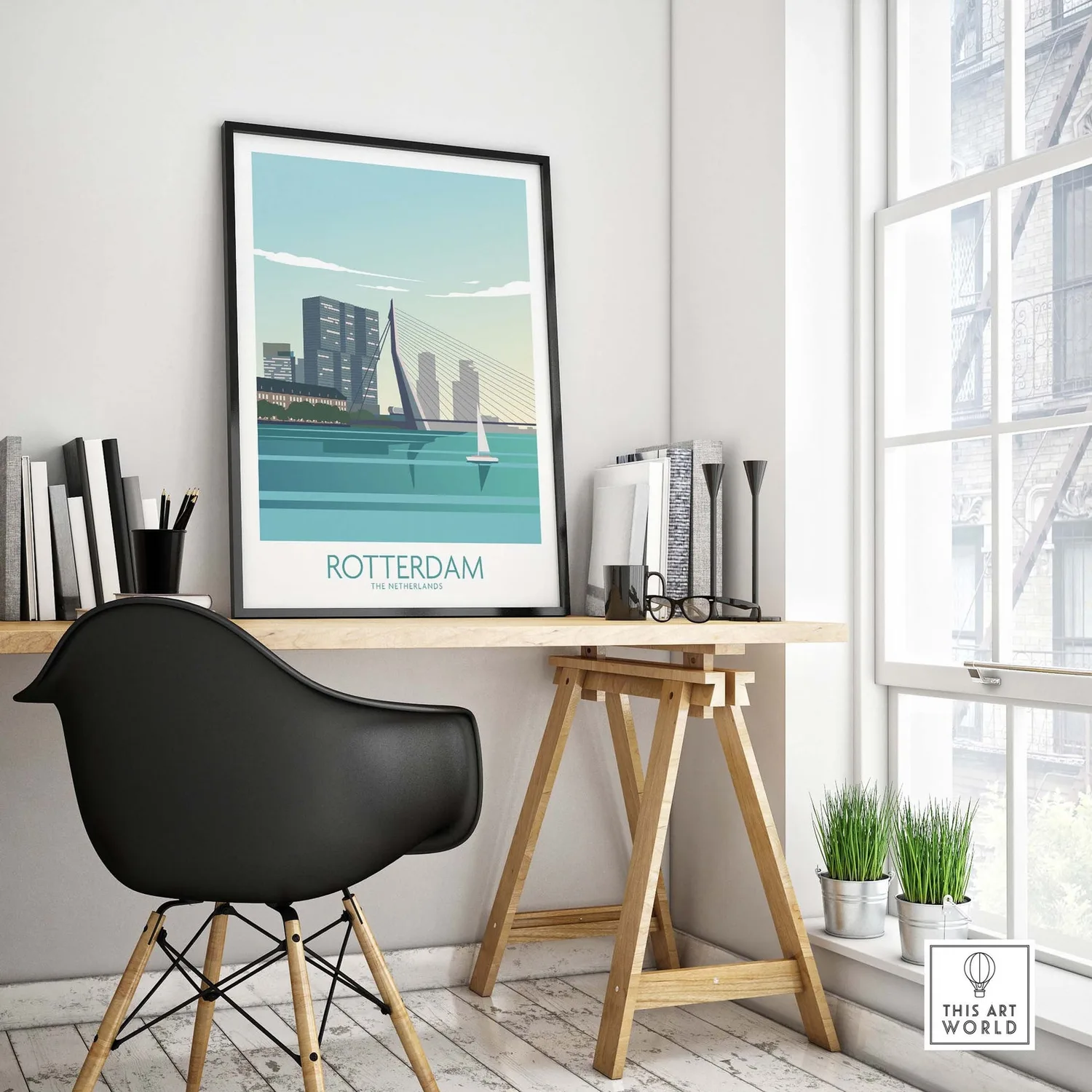 Rotterdam Travel Poster Wall Art Print - Image 4