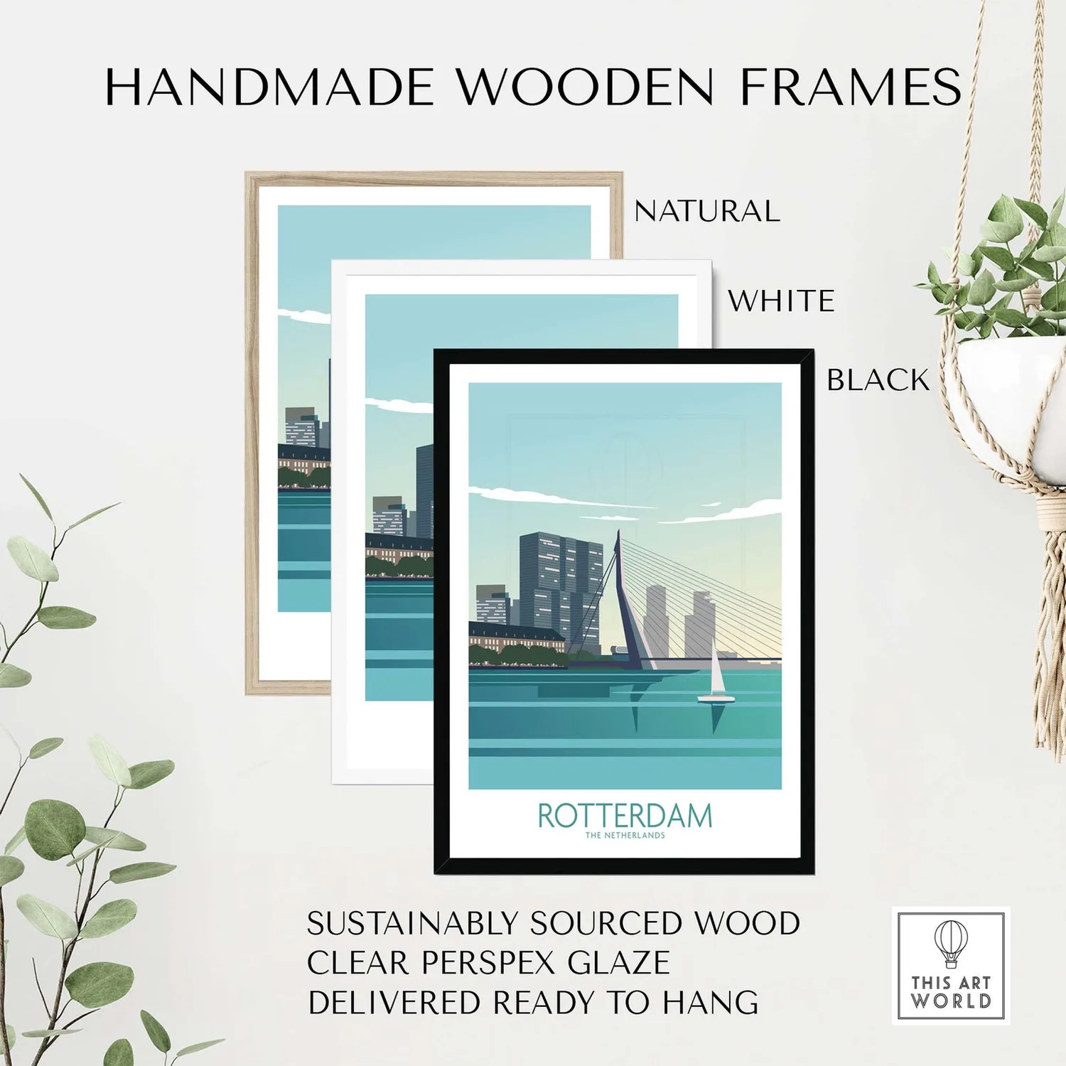 Rotterdam Travel Poster Wall Art Print - Image 2