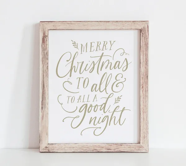Natural Christmas Print Set of Six, Winter Art