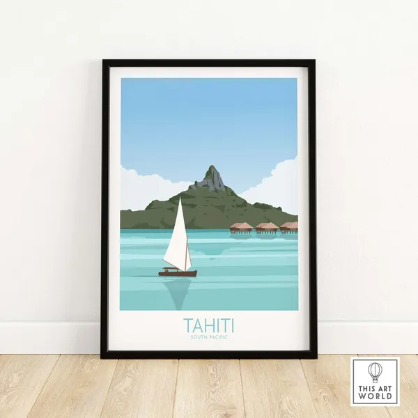 Tahiti Travel Poster Art Print