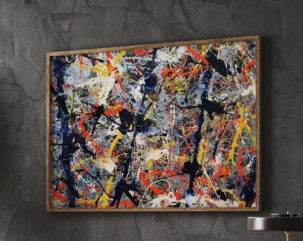 Jackson Pollock Exhibition Poster, Abstract Art Print