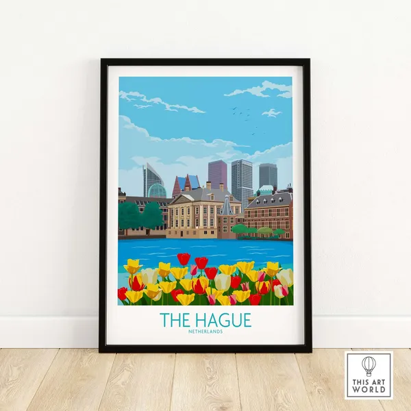 The Hague, Netherlands Travel Poster
