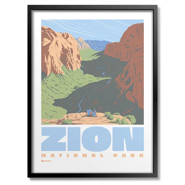 Zion National Park Angels Landing View Art Print