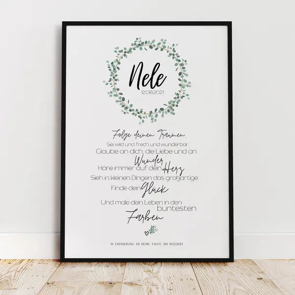 Baptism, Confirmation, Communion Eucalyptus Art Print