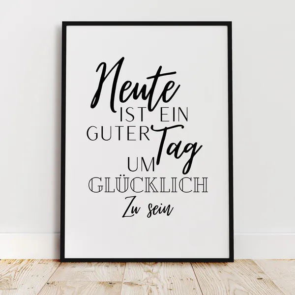 Today Is A Good Day To Be Happy Spring Poster