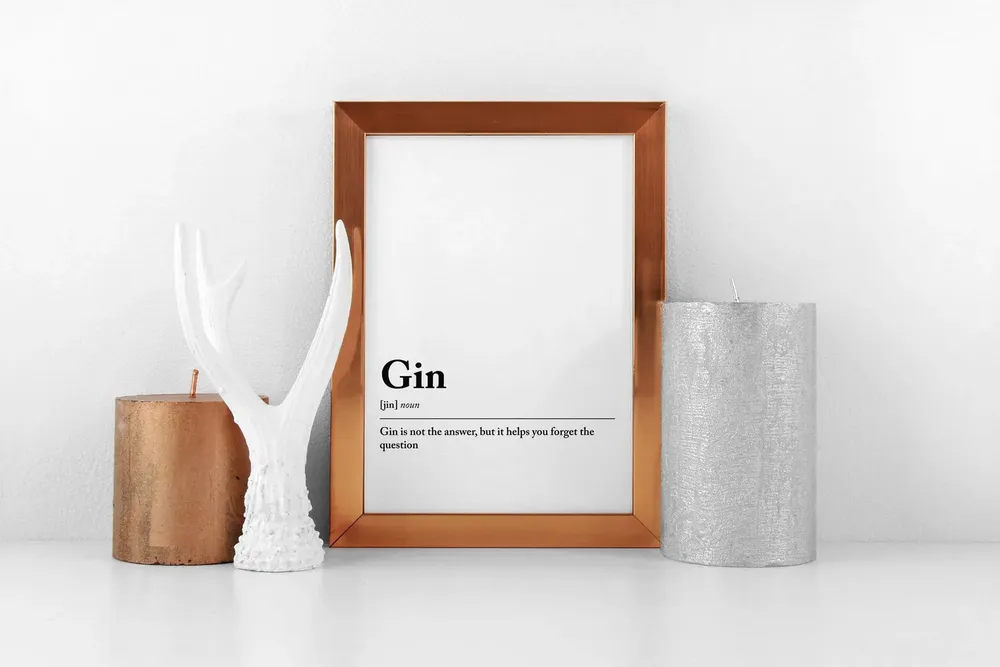 Gin Definition Print, Gin Bar Kitchen Art - Image 2