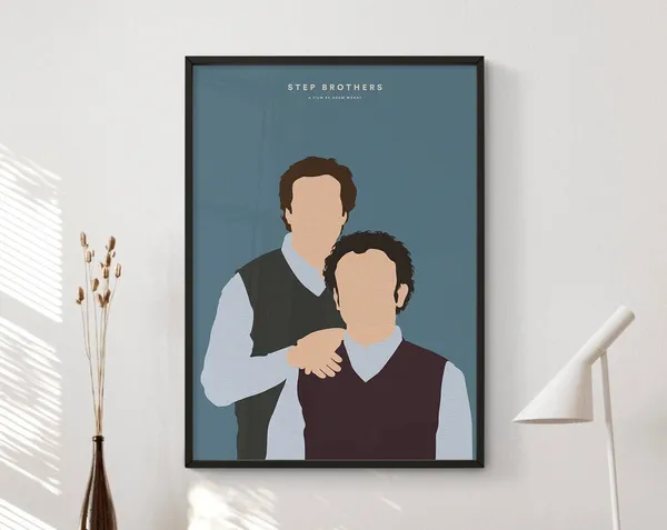 Step Brothers Minimalist Movie Poster Art Print
