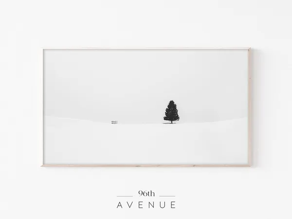 Minimalist Christmas Winter Art Print