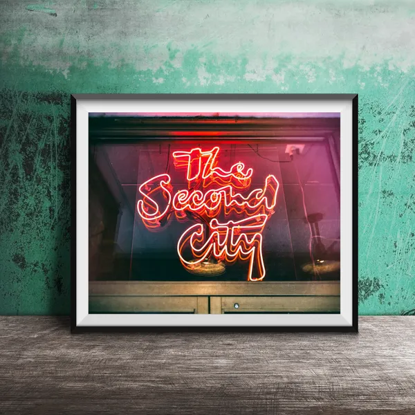 Second City Theatre, Old Town Chicago Travel Poster