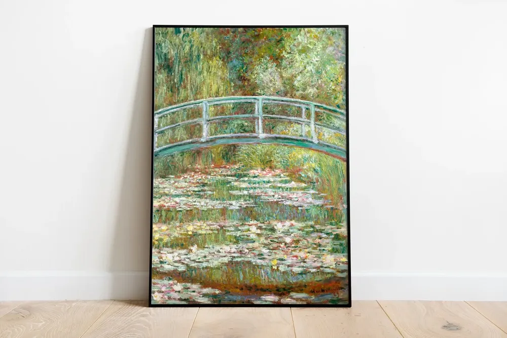 Monet-Inspired Water Lilies Vintage Art Print - Image 2