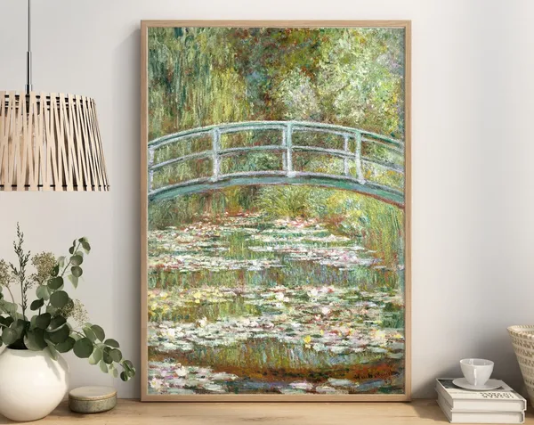 Monet-Inspired Water Lilies Vintage Art Print