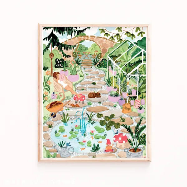 Secret Garden Botanical Art Print, Sabina Fenn
