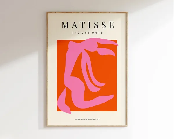 Pink Matisse Abstract Dancer Poster Print