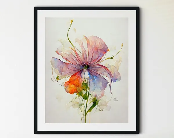 Wildflowers Botanical Home Decor Art Print
