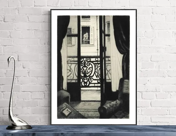 From A Paris Window Vintage Travel Poster