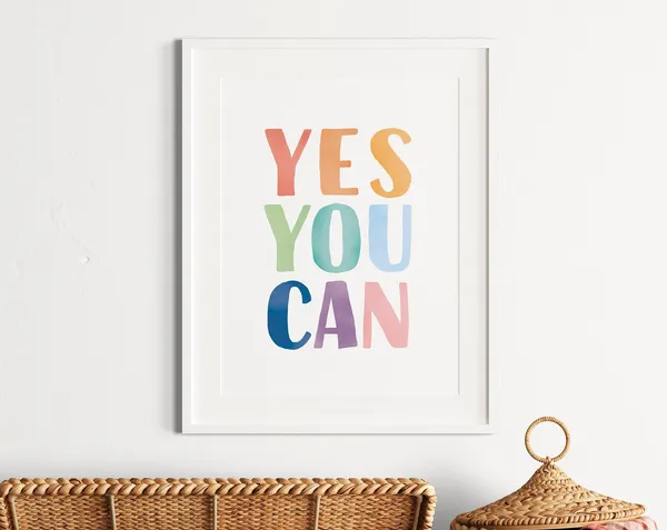 Positive Affirmation Classroom Decor Art Print
