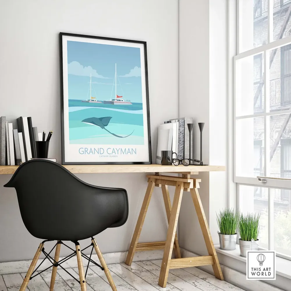 Grand Cayman Travel Poster Art Print - Image 4