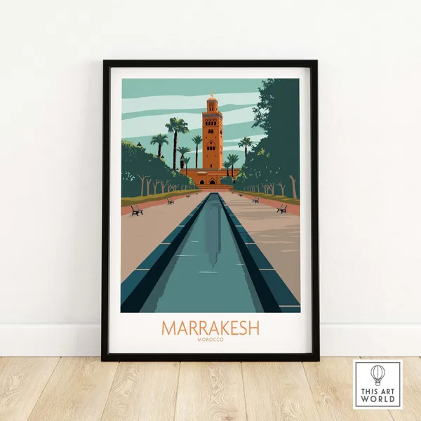 Marrakesh Gift Idea Travel Poster