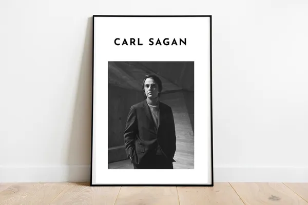 Carl Sagan Literary Art Print