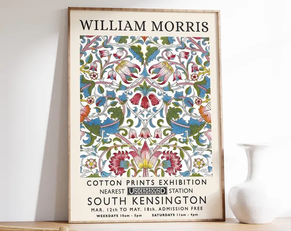 William Morris Floral Pattern Vintage Art Print