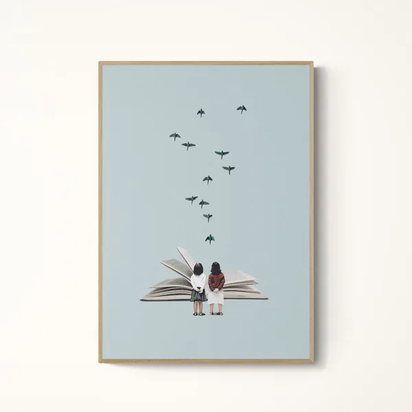 We Communicate Silently Surreal Art Print