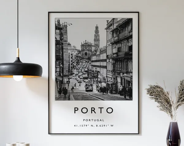 Porto Poster Print, Portugal Travel Art Decor