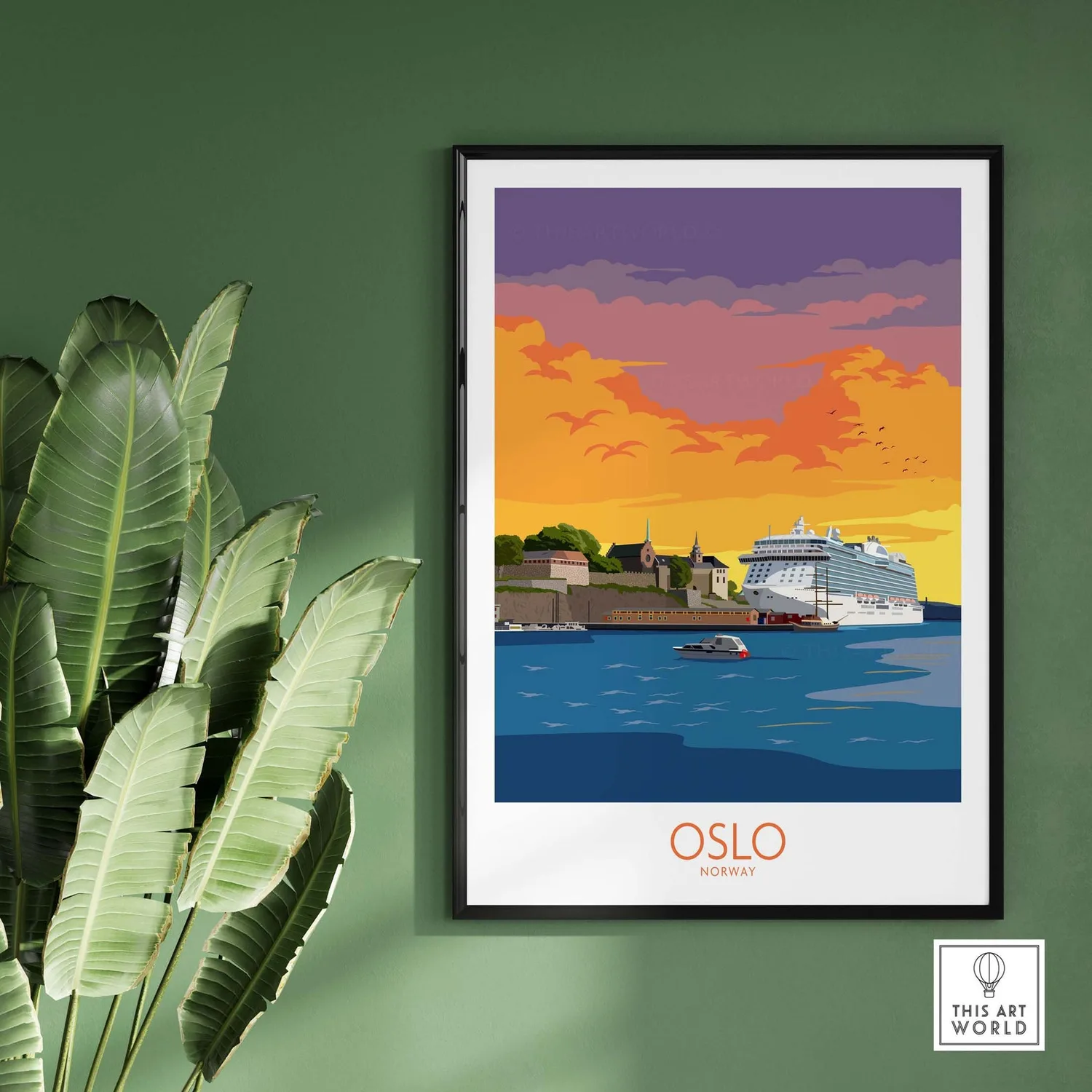 Oslo Gift Wall Art Print - Image 3