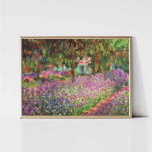 Claude Monet Garden at Giverny Impressionist Art Print