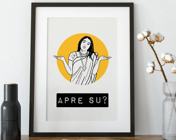 Apre Su Indian Desi, Wall Art Print
