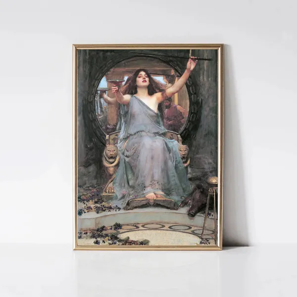 Circe Offers Cup To Ulysses, Pre-Raphaelite Art Print