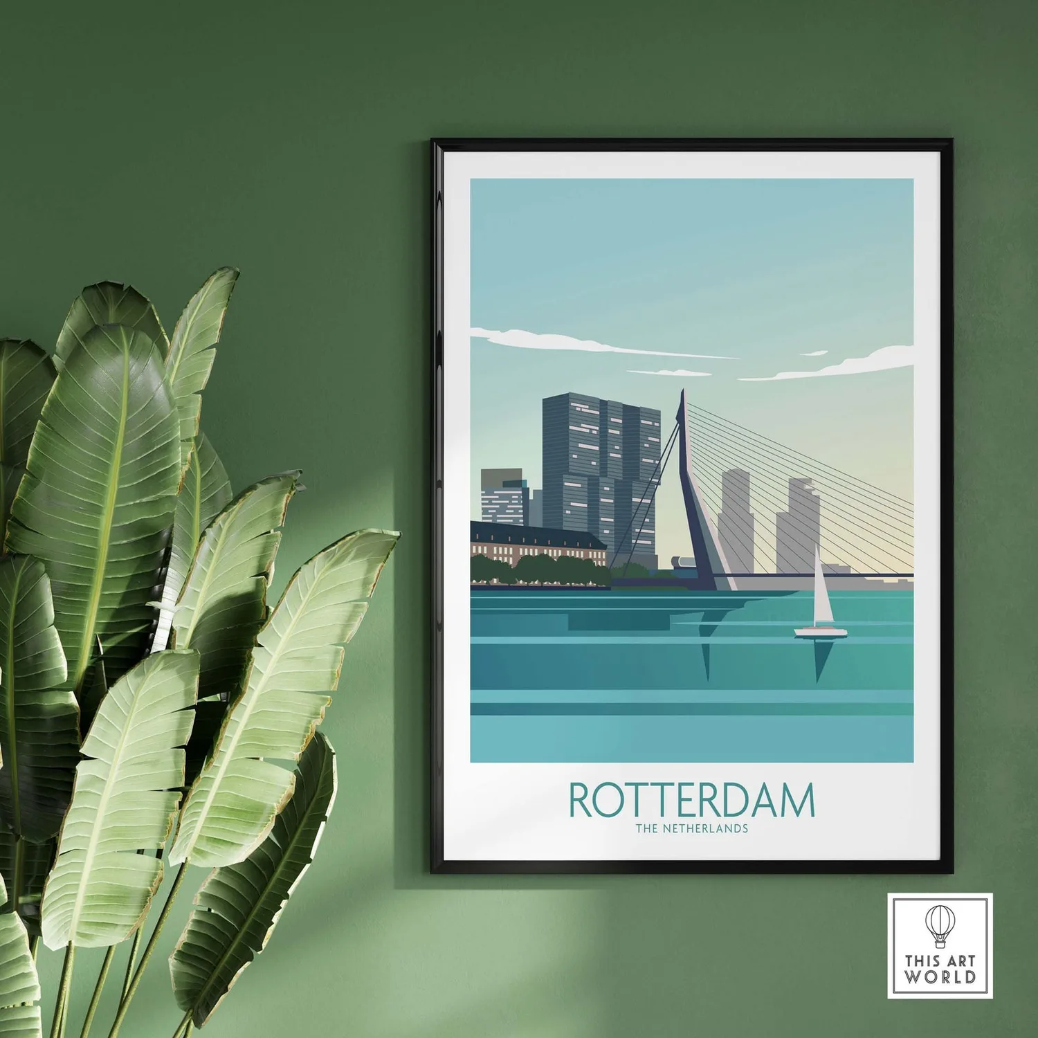 Rotterdam Travel Poster Wall Art Print - Image 3
