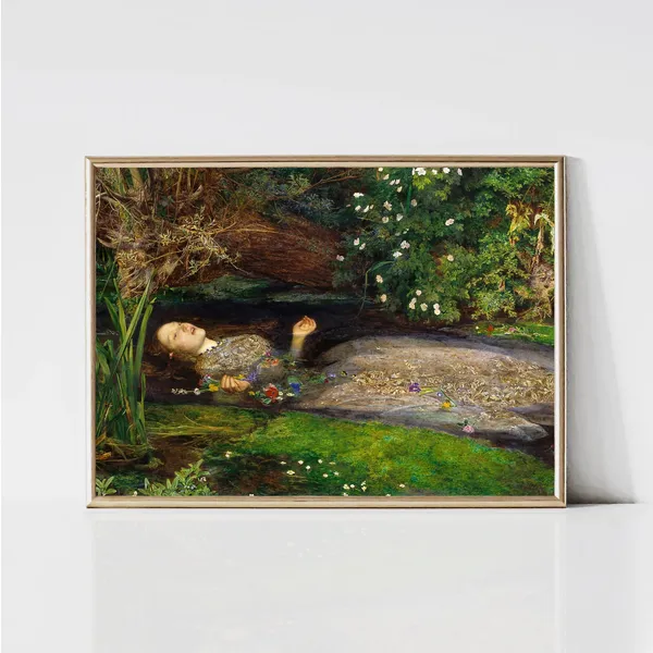 Ophelia By John Everett Millais, British Art Print