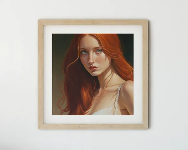 Vintage Woman Portrait Art Print, Lady Portrait