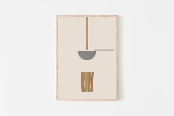 Chai Beverage Modern Art, Asian Kitchen Wall Art