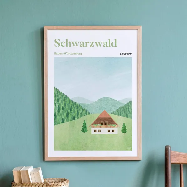Schwarzwald by Henry Rivers, Black Forest Art Print
