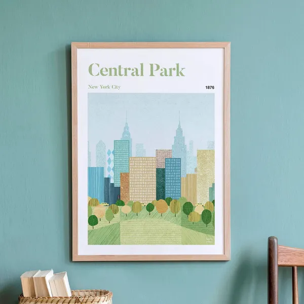 New York by Henry Rivers, Central Park Art Print