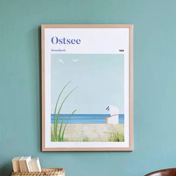 Ostsee by Henry Rivers, Baltic Sea Travel Poster