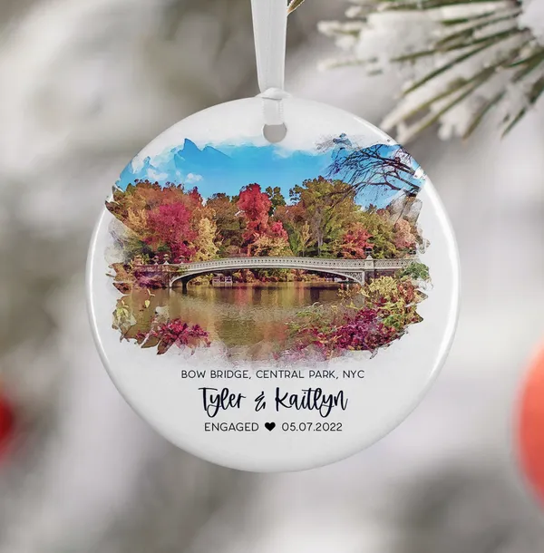 Bow Bridge, Central Park Travel Poster
