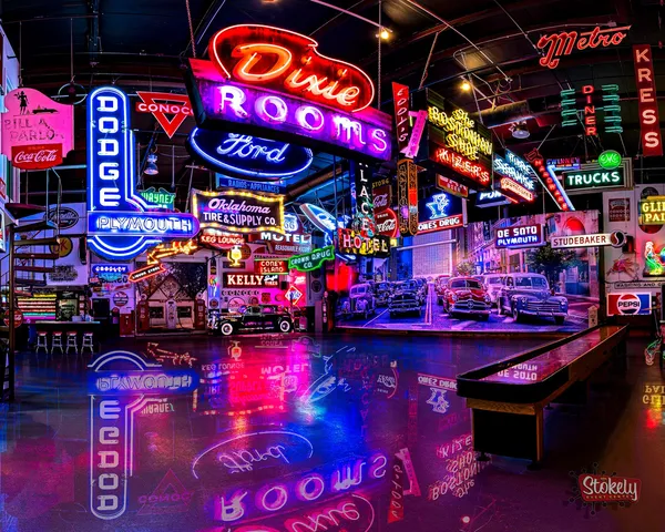 Tulsa Stokely Center Preserved Signs Art Print