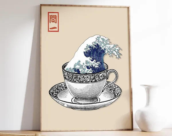 The Great Wave, Japanese Art Print, Hokusai
