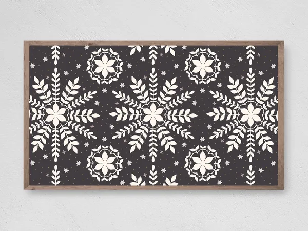 Christmas Modern Snowfall Art Print, Holiday Decor
