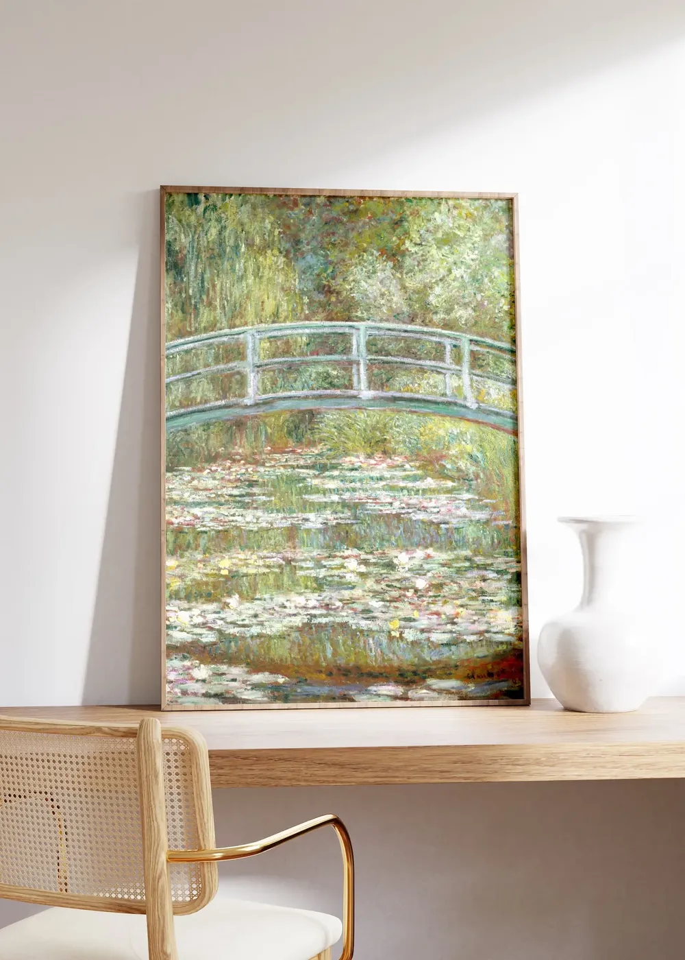 Monet-Inspired Water Lilies Vintage Art Print - Image 3