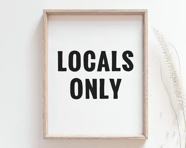 Locals Only Print, Black And White Surf Nursery Poster